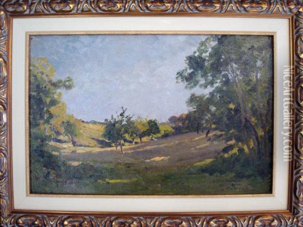 Paysage Oil Painting - Eugene Bourgeois