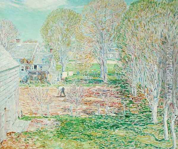 Spring Planting, 1923 Oil Painting - Childe Hassam