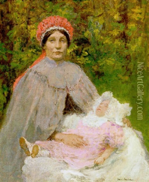 Napping Oil Painting - Gari Melchers