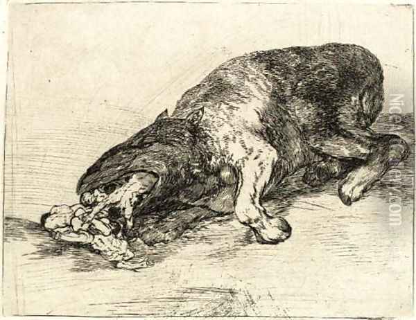 Fiero monstruo Oil Painting - Francisco De Goya y Lucientes