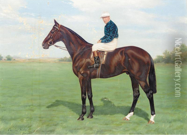 'willonyx' With Jockey Up Oil Painting - Clarence Hailey