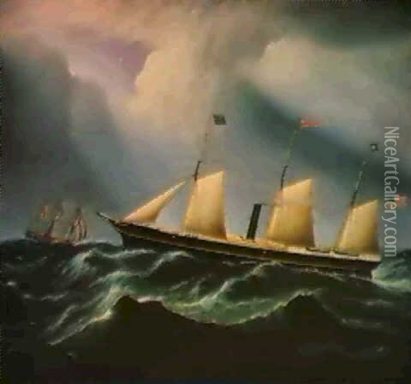 Star Of The South Oil Painting - James Edward Buttersworth