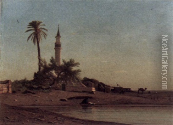 Agyptische Landschaft Oil Painting - Etienne Duval
