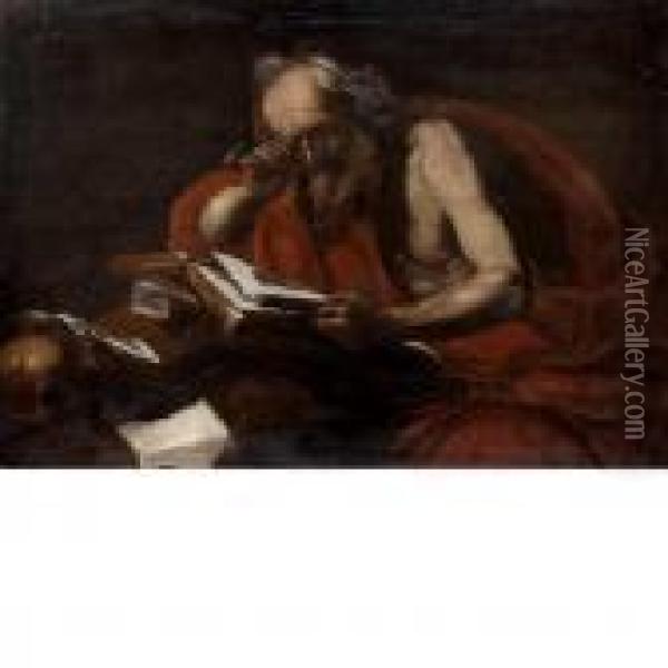Saint Jerome Oil Painting - Jusepe de Ribera