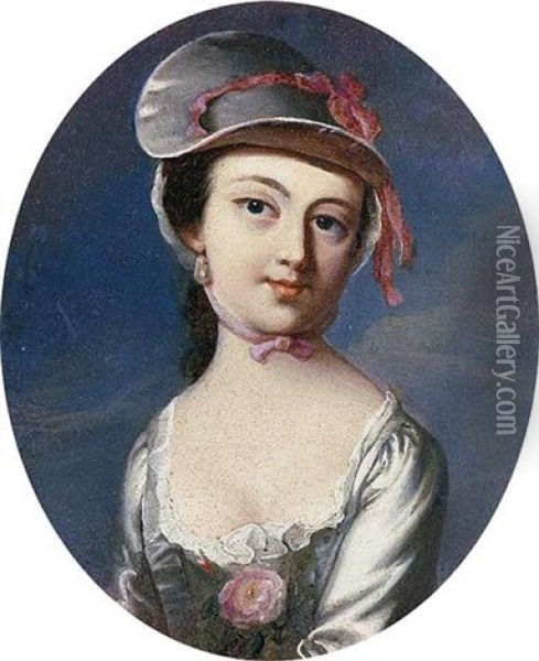 Portrait Of Mary Clarke, Mrs. Samuel Barret Oil Painting - John Singleton Copley