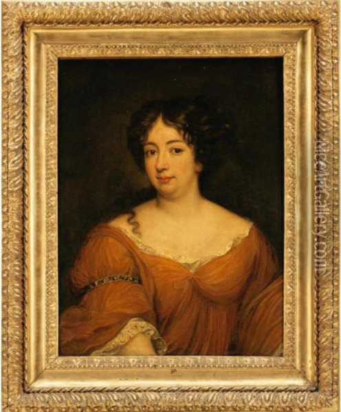 Ritratto Di Maria Anna Mancini (?) Oil Painting - Jacob Ferdinand Voet