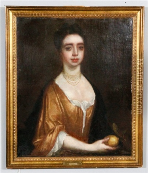 Portrait Of A Lady Oil Painting - John Wollaston