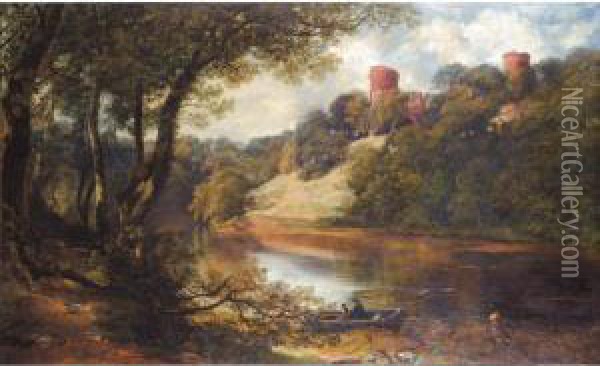 Bothwell Castle On The Clyde Oil Painting - Horatio McCulloch