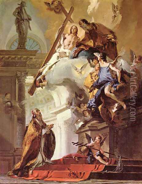 Vision of St. Clemens Oil Painting - Giovanni Battista Tiepolo