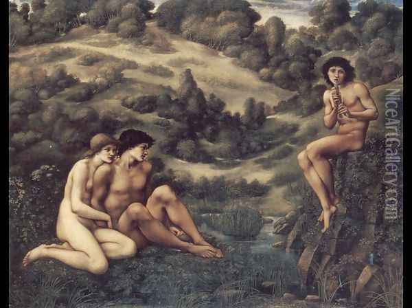 The Garden of Pan Oil Painting - Sir Edward Coley Burne-Jones