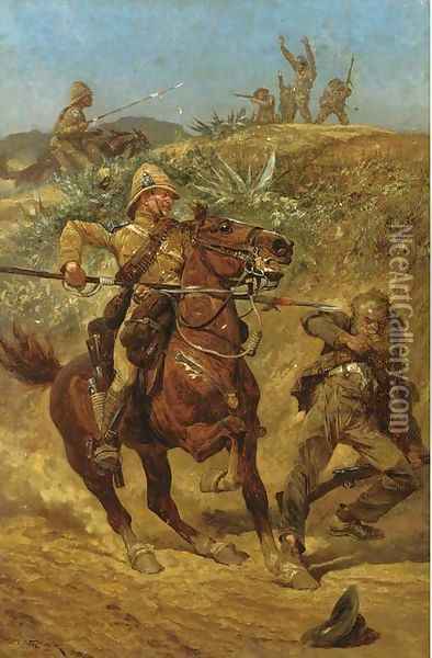 The Boer War Oil Painting - Richard Caton Woodville