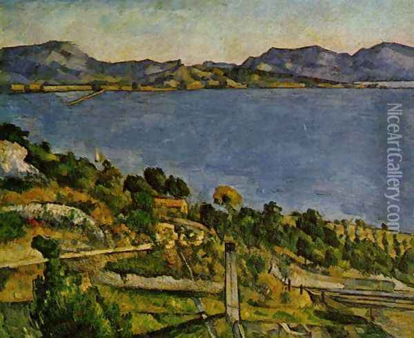 The sea at l'Estaque Oil Painting - Paul Cezanne