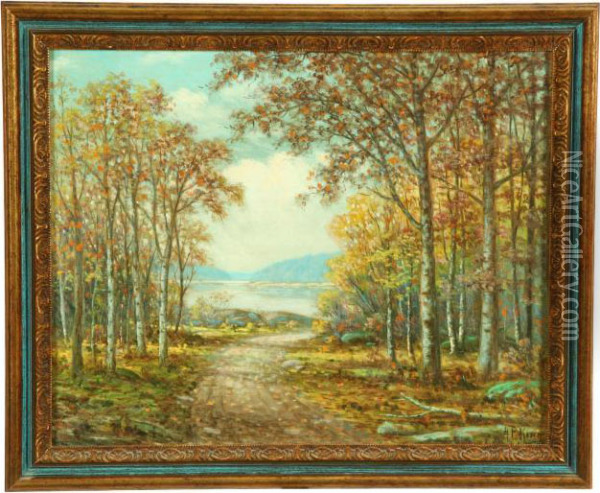 Fall Landscape Oil Painting - Albert F. King