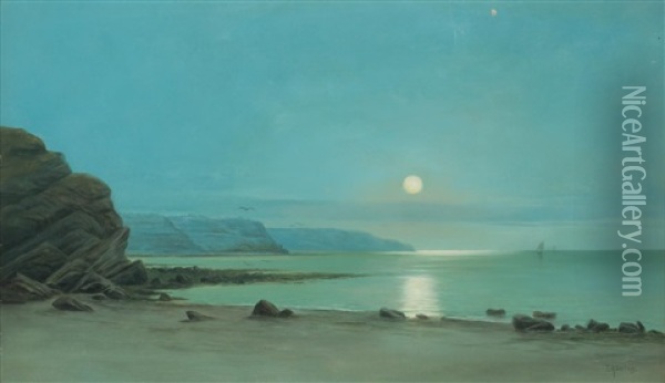 Twilight Oil Painting - James Ashton