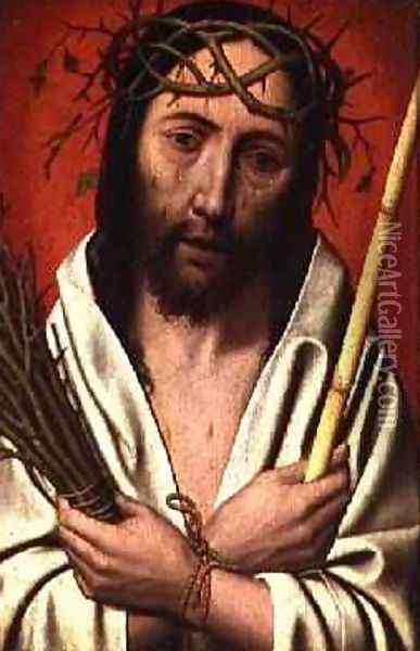 Christ Crowned with Thorns Oil Painting - Jan Mostaert