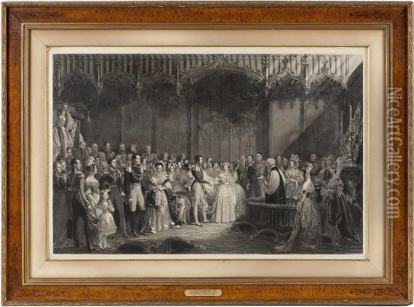 Marriage Of Queen Victoria And Prince Albert Oil Painting - Sir George Hayter