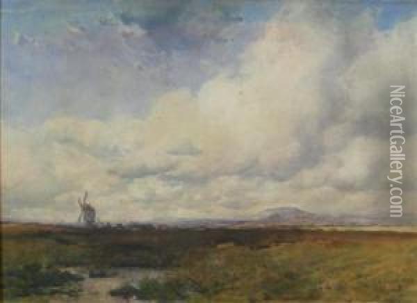 The Windmill Oil Painting - Robert Buchan Nisbet