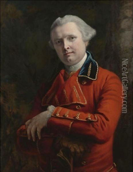 Portrait Of A Gentleman, Said To Be Sir Hector Monro, K.B. (1726-1806) Oil Painting - Francis Cotes