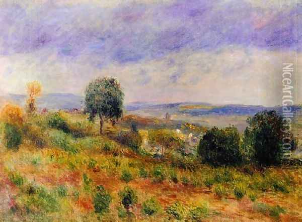 Landscape Auvers Sur Oise Oil Painting - Pierre Auguste Renoir