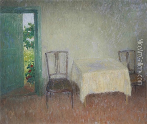 Interior Oil Painting - Frits Van Den Berghe
