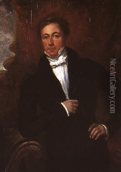Portrait Du Plus Jeune Fils De Sir James Musgrave Oil Painting - John Hayter
