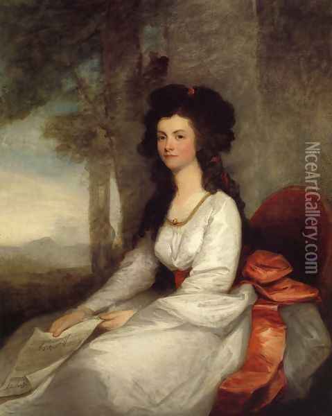 Eleanor Gordon Oil Painting - Gilbert Stuart