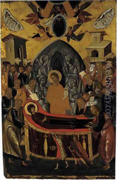 The Dormition of the Virgin Oil Painting - Andreas Ritzos