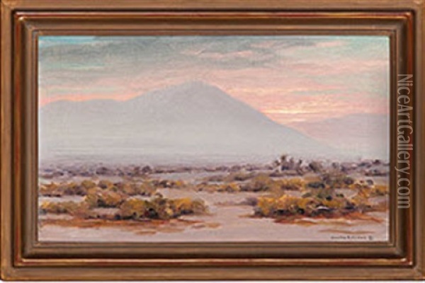 Sunset, California Oil Painting - Charles Bradford Hudson