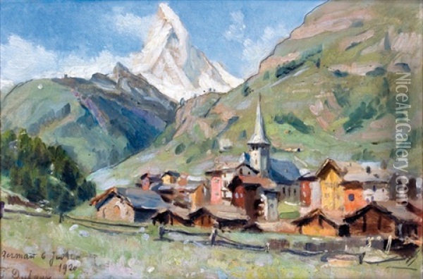 Zermatt Oil Painting - Frederic Dufaux