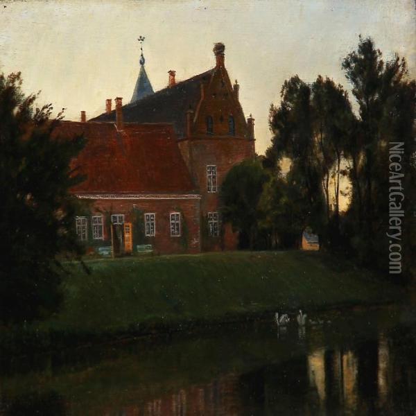 View From A Mansion Oil Painting - Christian Zacho