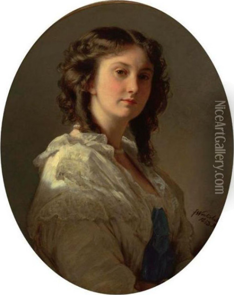 Princess Marie Woronzoff Oil Painting - Franz Xavier Winterhalter