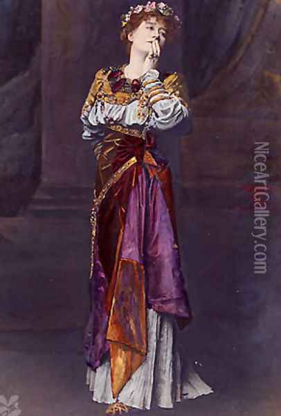 Dame Ellen Terry as Imogen Shakespeare heroine in Cymbeline Oil Painting - Sir Lawrence Alma-Tadema