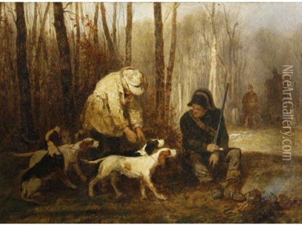 The Hunting Expedition Oil Painting - Joseph Beaume