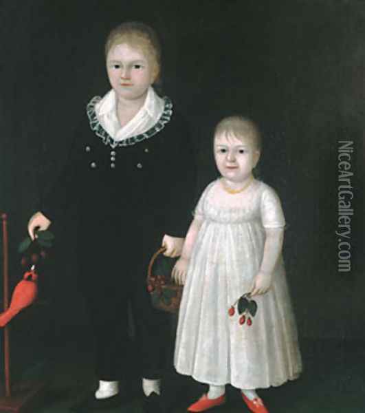 Edward and Sarah Rutter Oil Painting - Joshua Johnston