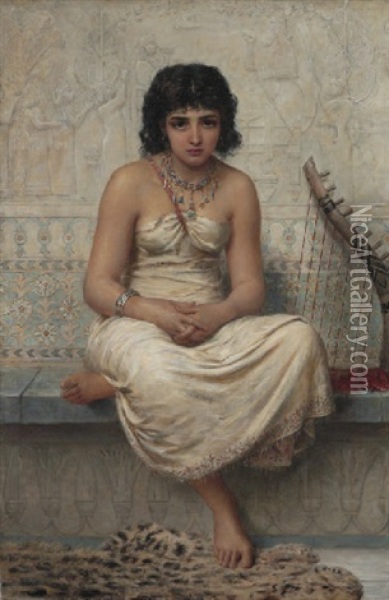 The Assyrian Captive Oil Painting - Edwin Long