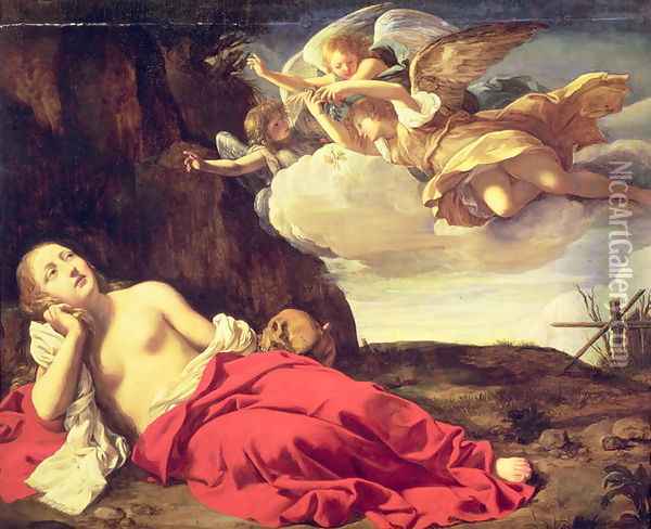 Penitent Mary Magdalene Oil Painting - Guido Cagnacci