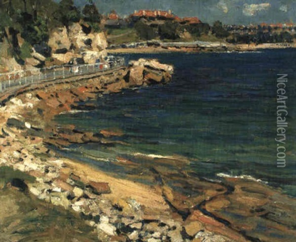 From Fairy Bower, Manly Oil Painting - Emanuel Phillips Fox