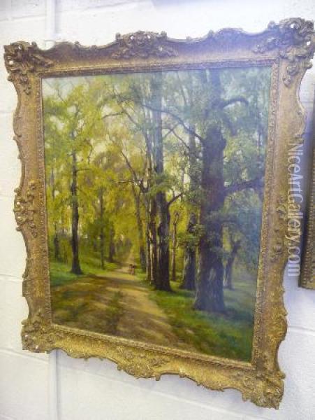 Sherwood Forest Oil Painting - Arthur Walker Redgate