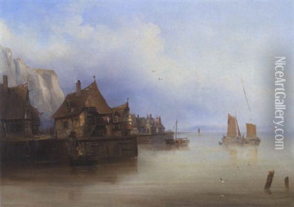 Hafenstadtchen Oil Painting - Theodore du Bois