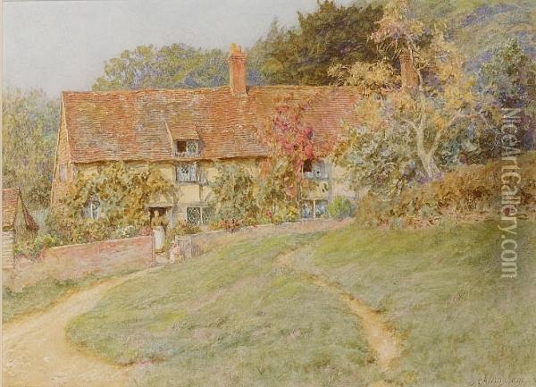 At Sandhills Near Witley Oil Painting - Helen Mary Elizabeth Allingham