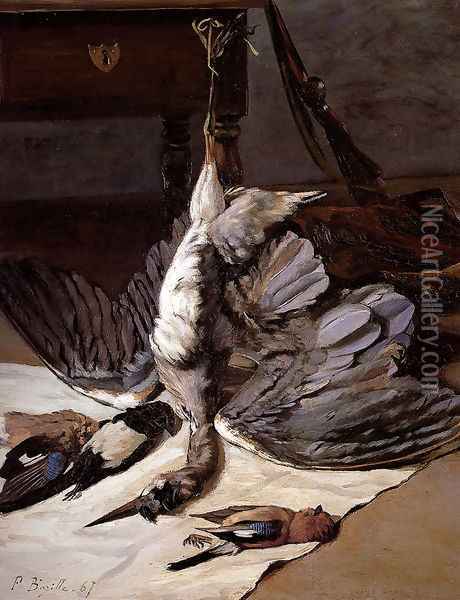 The Heron Oil Painting - Frederic Bazille