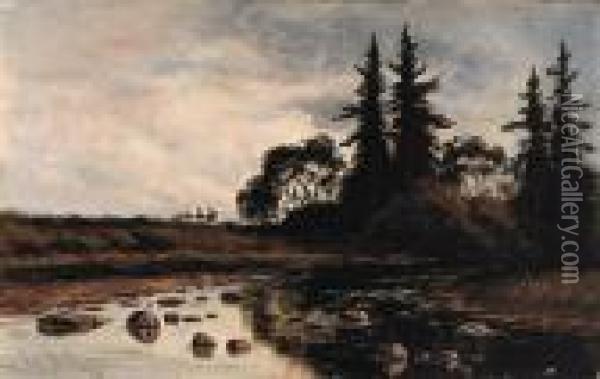 Indian Creek Oil Painting - James Everett Stuart