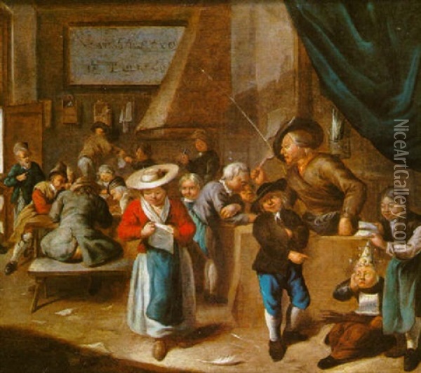 Les Joyeux Drilles Oil Painting - Egbert van Heemskerck the Younger