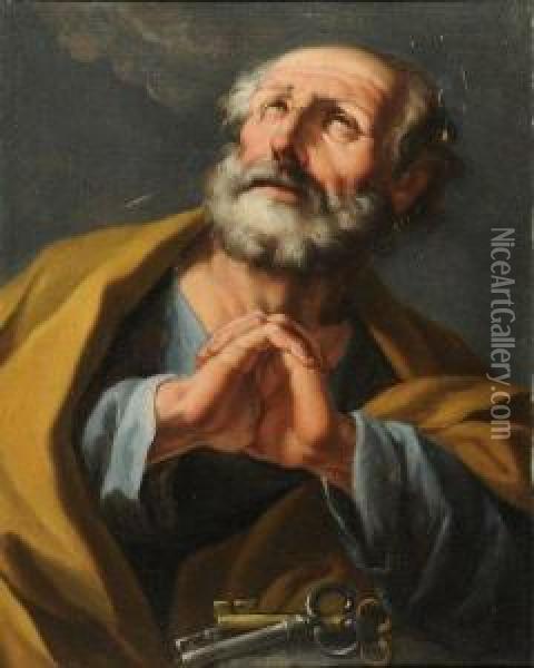 Saint Pierre Oil Painting - Giuseppe Antonio Petrini