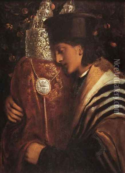 Carrying the Scrolls of the Law Oil Painting - Simeon Solomon