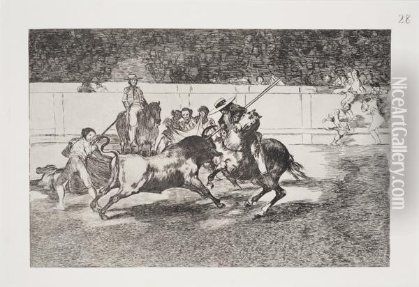 Scena Di Corrida Oil Painting - Francisco De Goya y Lucientes
