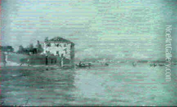 Casina Dei Spiriti, Venezia Oil Painting - Emma Ciardi