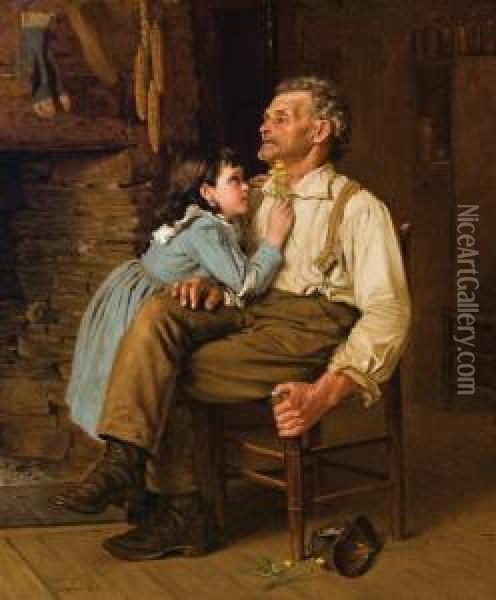 Grandpa Loves Butter Oil Painting - John George Brown