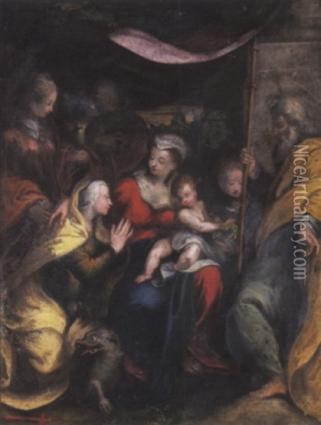Adorazione Del Bambin Gesu Oil Painting -  Parmigianino