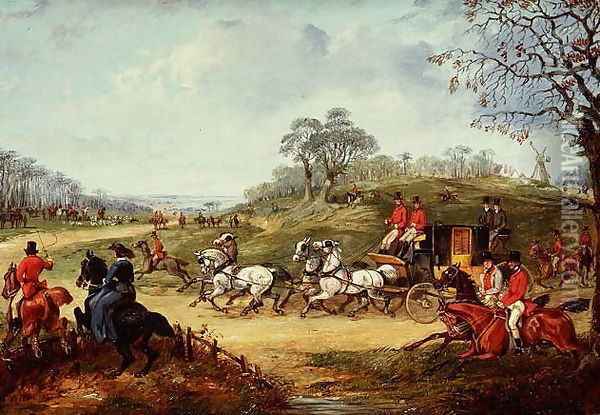Going to the Meet Oil Painting - Henry Thomas Alken